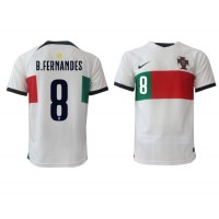 Koszulka piłkarska Portugalia Bruno Fernandes #8 Strój wyjazdowy MŚ 2022 tanio Krótki Rękaw